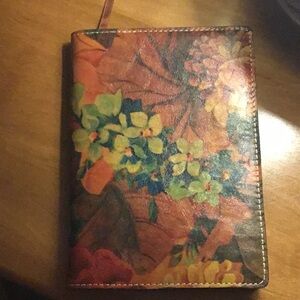 Floral Patterned Leather Journal